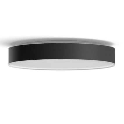 Philips - LED Prigušiva stropna svjetiljka Hue LED/33,5W/230V 2200-6500K pr. 425 mm crna + daljinski upravljač