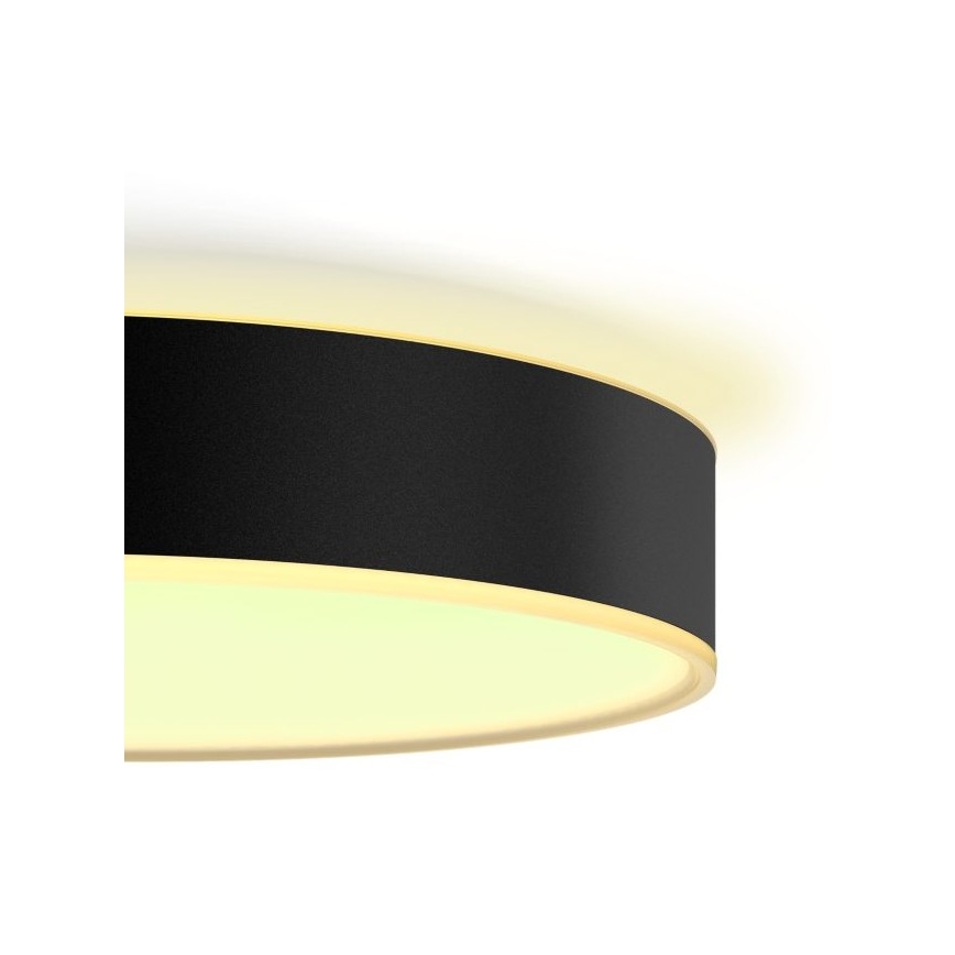 Philips - LED Prigušiva stropna svjetiljka Hue LED/33,5W/230V 2200-6500K pr. 425 mm crna + daljinski upravljač