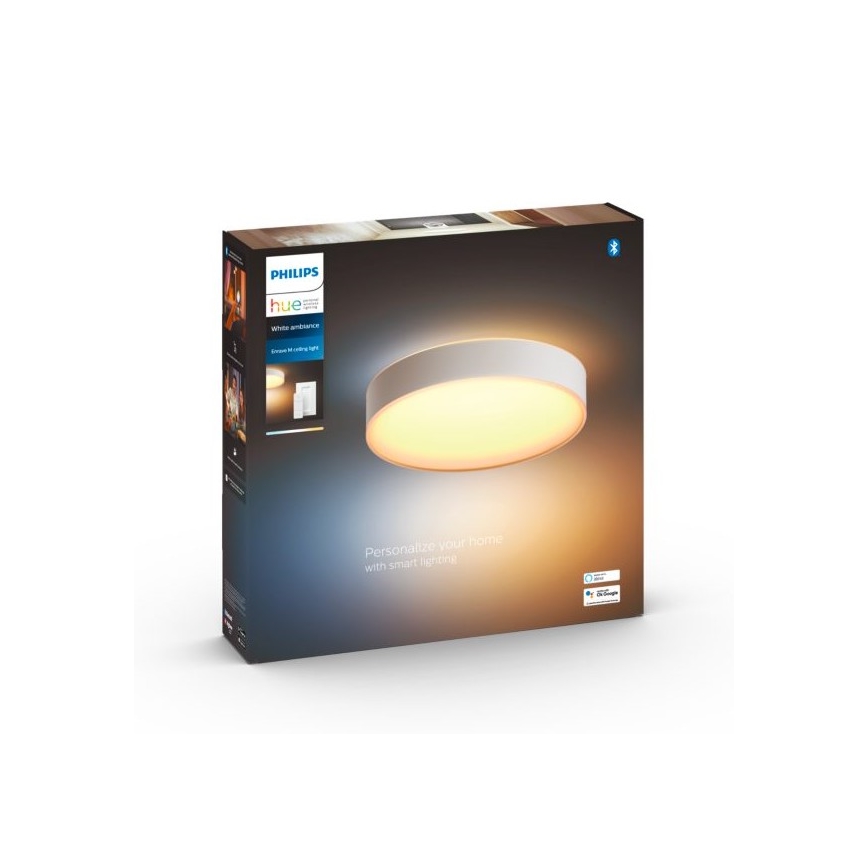 Philips - LED Prigušiva stropna svjetiljka Hue LED/19,2W/230V 2200-6500K pr. 381 mm bijela + daljinski upravljač