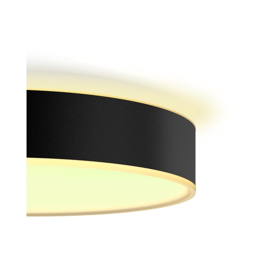 Philips - LED Prigušiva stropna svjetiljka Hue LED/19,2W/230V 2200-6500K pr. 381 mm crna + daljinski upravljač