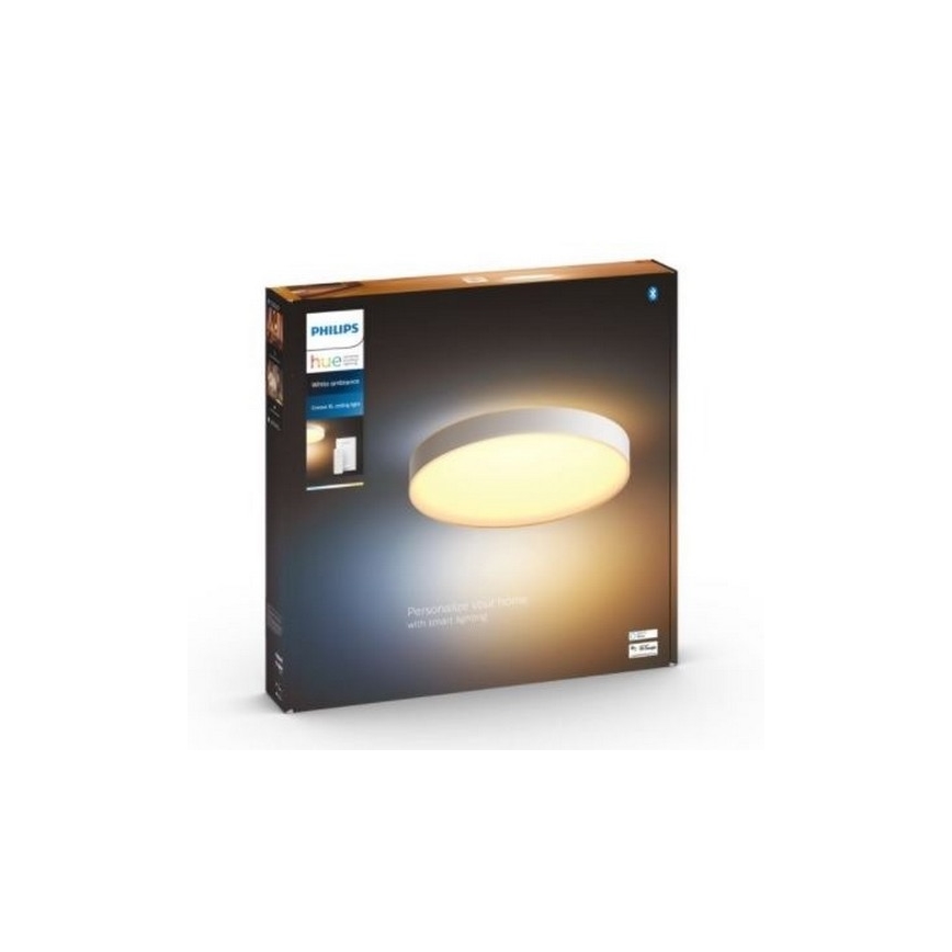 Philips - LED Prigušiva stropna svjetiljka Hue LED/48W/230V 2200-6500K pr. 551 mm bijela + daljinski upravljač