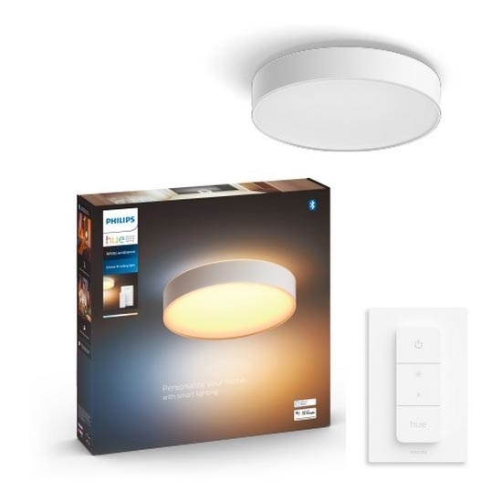 Philips - LED Prigušiva stropna svjetiljka Hue LED/19,2W/230V 2200-6500K pr. 381 mm bijela + daljinski upravljač