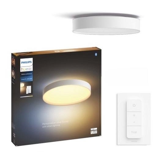 Philips - LED Prigušiva stropna svjetiljka Hue LED/48W/230V 2200-6500K pr. 551 mm bijela + daljinski upravljač