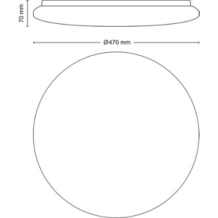 Philips - LED Prigušiva stropna svjetiljka LED/40W/230V 2700-6500K + daljinski upravljač