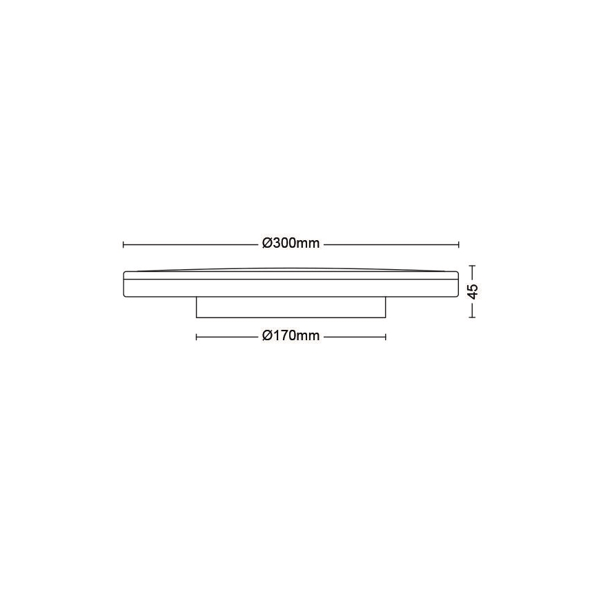 Philips - LED Prigušiva stropna svjetiljka SCENE SWITCH LED/18W/230V pr. 30 cm 4000K bijela