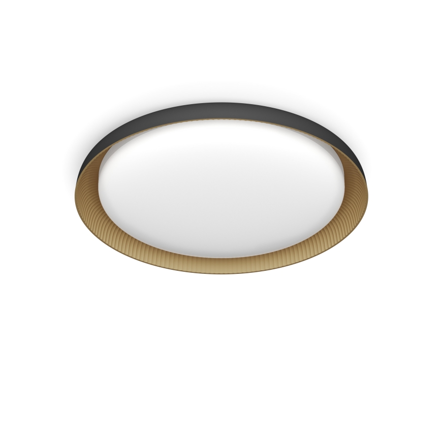 Philips - LED Prigušiva stropna svjetiljka PEBBLO SCENE SWITCH LED/10W/230V 2700K crna