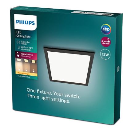 Philips - LED Prigušiva stropna svjetiljka SCENE SWITCH LED/12W/230V 2700K