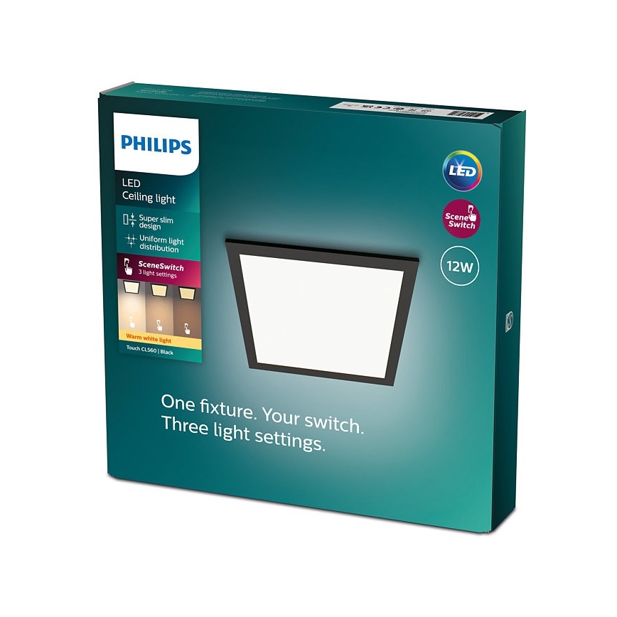 Philips - LED Prigušiva stropna svjetiljka SCENE SWITCH LED/12W/230V 2700K