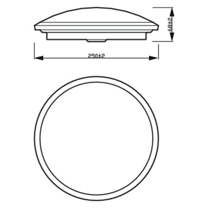 Philips - LED Prigušiva stropna svjetiljka SCENE SWITCH LED/12W/230V