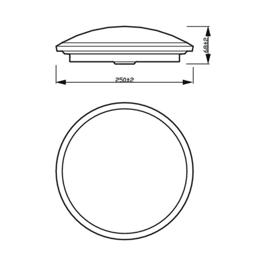 Philips - LED Prigušiva stropna svjetiljka SCENE SWITCH LED/12W/230V
