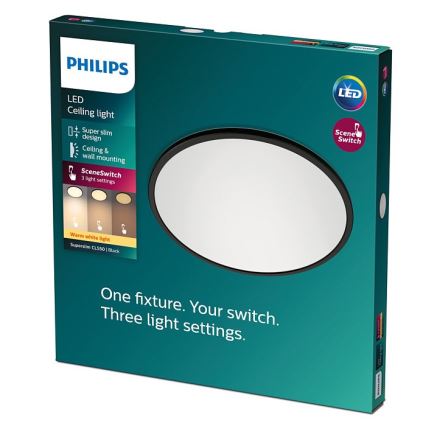 Philips - LED Prigušiva stropna svjetiljka SCENE SWITCH LED/18W/230V