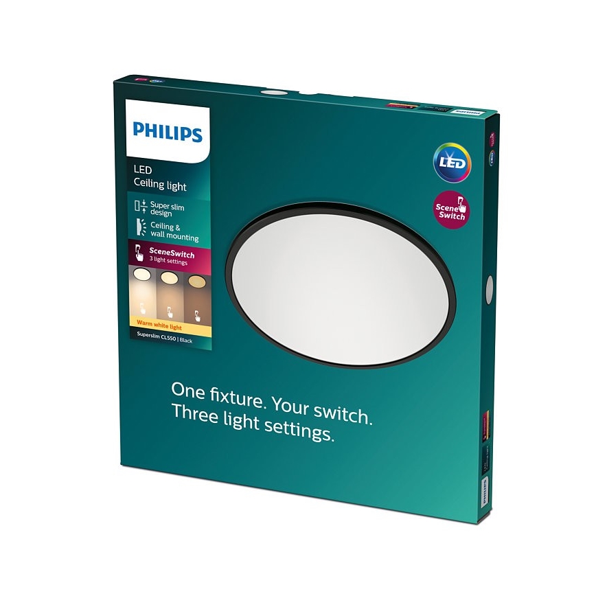 Philips - LED Prigušiva stropna svjetiljka SCENE SWITCH LED/18W/230V