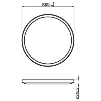 Philips - LED Prigušiva stropna svjetiljka SCENE SWITCH LED/18W/230V