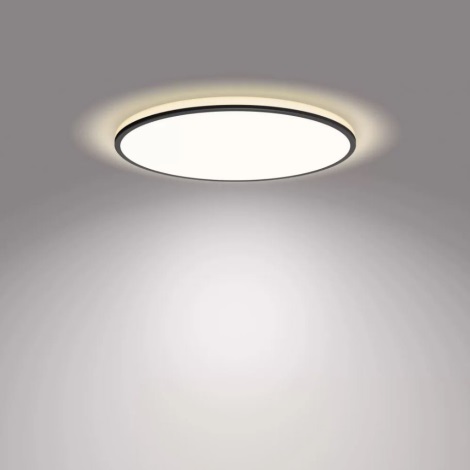 Philips - LED Prigušiva stropna svjetiljka SCENE SWITCH LED/18W/230V pr. 30 cm 4000K crna