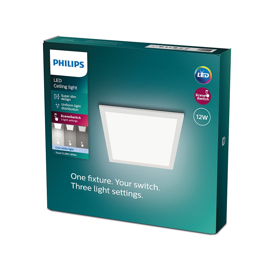Philips - LED Prigušiva stropna svjetiljka SCENE SWITCH LED/12W/230V 4000K