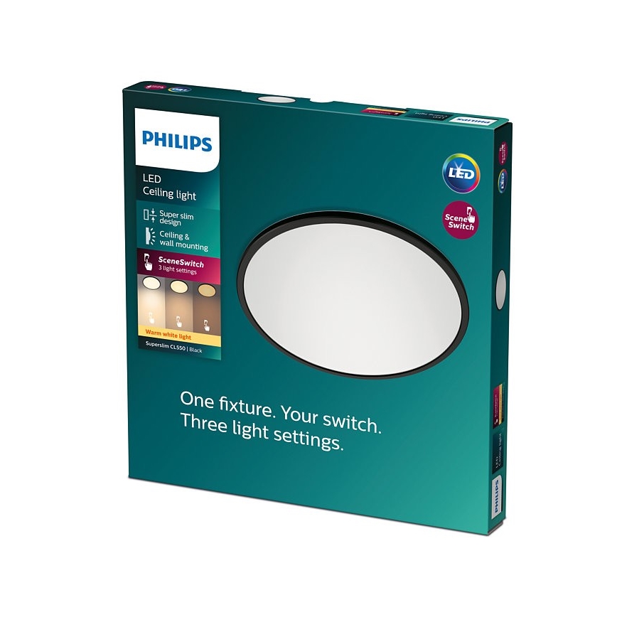 Philips - LED Prigušiva stropna svjetiljka SUPERSLIM CL550 LED/15W/230V