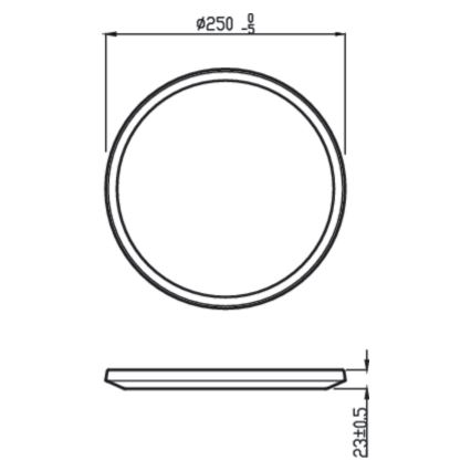 Philips - LED Prigušiva stropna svjetiljka SUPERSLIM CL550 LED/15W/230V