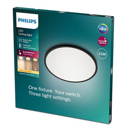 Philips - LED Prigušiva stropna svjetiljka SCENE SWITCH LED/22W/230V