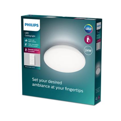 Philips - LED Prigušiva stropna svjetiljka LED/24W/230V 2700-6500K + daljinski upravljač