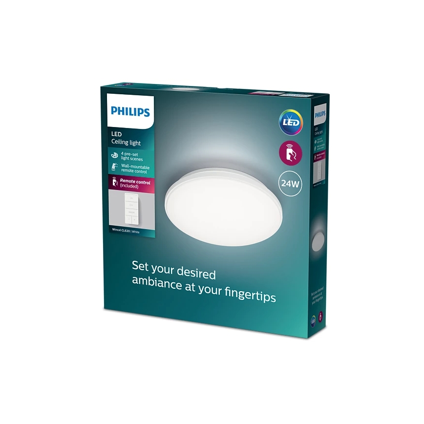 Philips - LED Prigušiva stropna svjetiljka LED/24W/230V 2700-6500K + daljinski upravljač