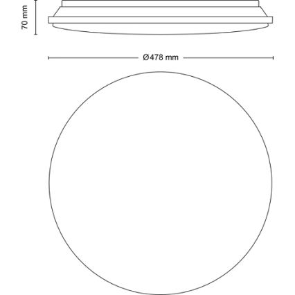 Philips - LED Prigušiva stropna svjetiljka LED/40W/230V 2700-6500K + daljinski upravljač