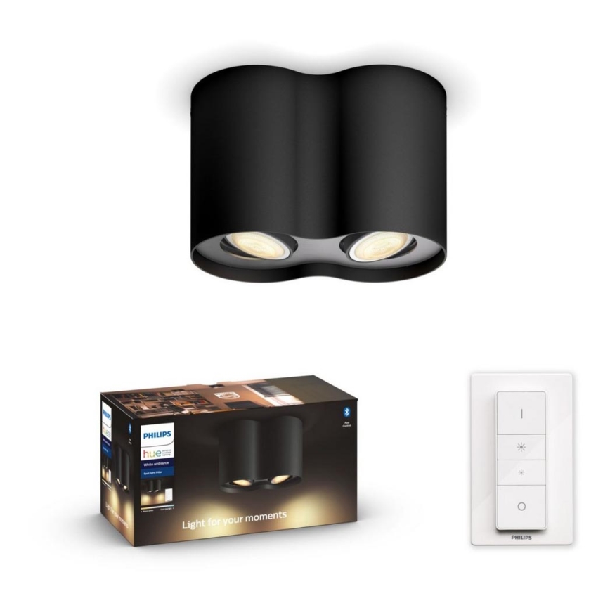 Philips - LED Prigušiva svjetiljka Hue PILLAR 2xGU10/5W/230V + DU