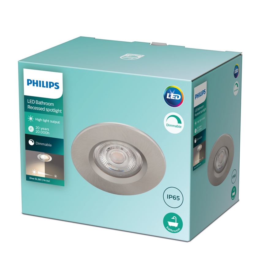 Philips - LED Prigušiva svjetiljka za kupaonicu LED/5W/230V 2700K IP65