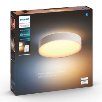 Philips - LED Prigušiva svjetiljka za kupaonicu Hue DEVERE LED/19,2W/230V IP44 pr. 381 mm 2200-6500K + daljinski upravljač