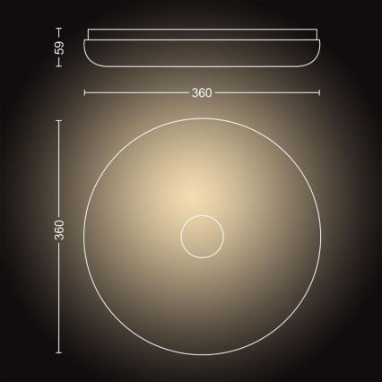 Philips - LED Prigušiva svjetiljka za kupaonicu Hue STRUANA LED/25W/230V IP44