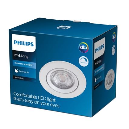 Philips - LED Prigušiva ugradbena svjetiljka LED/5W/230V 2700K