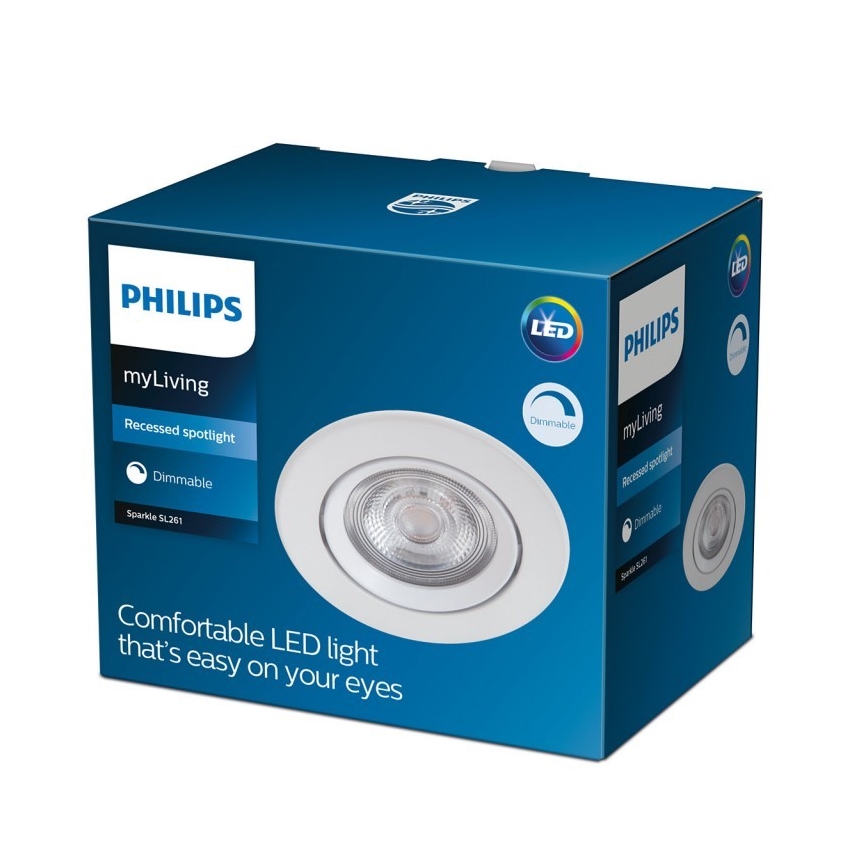 Philips - LED Prigušiva ugradbena svjetiljka LED/5W/230V 2700K