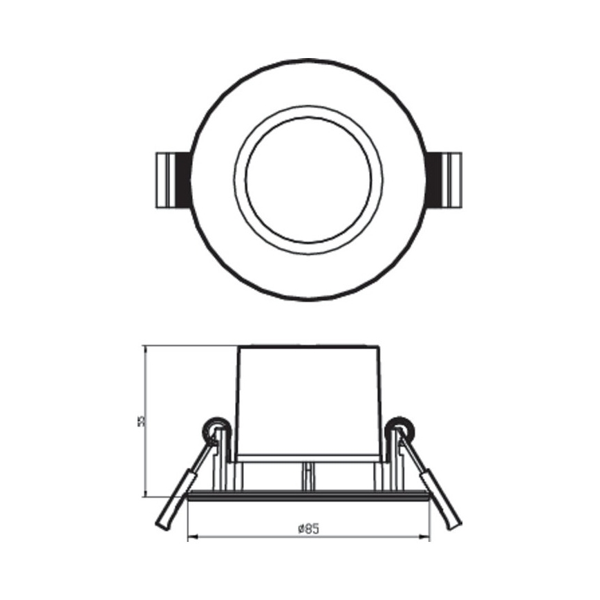 Philips - LED Prigušiva ugradbena svjetiljka LED/5,5W/230V