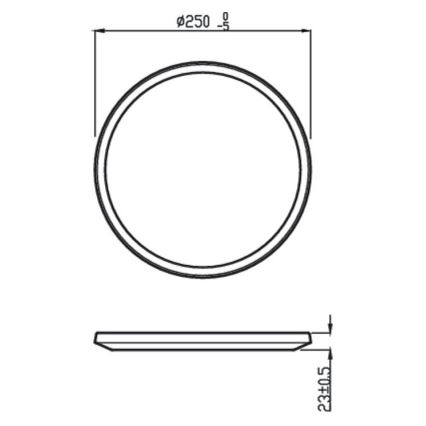 Philips - LED Prigušiva vanjska svjetiljka SUPERSLIM SCENE SWITCH LED/15W/230V IP54 crna