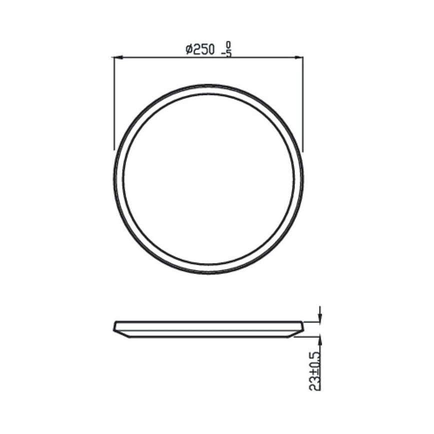 Philips - LED Prigušiva vanjska svjetiljka SUPERSLIM SCENE SWITCH LED/15W/230V IP54 crna