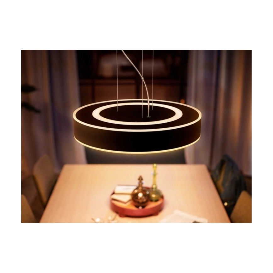 Philips - LED Prigušivi luster na sajli Hue LED/33,5W/230V 2200-6500K crna + daljinski upravljač