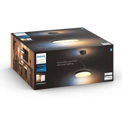 Philips - LED Prigušivi luster na sajli Hue LED/33,5W/230V 2200-6500K crna + daljinski upravljač