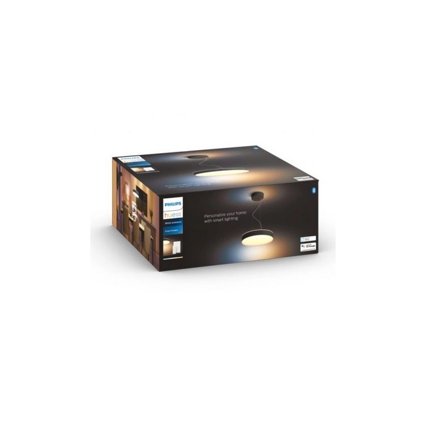 Philips - LED Prigušivi luster na sajli Hue LED/33,5W/230V 2200-6500K crna + daljinski upravljač