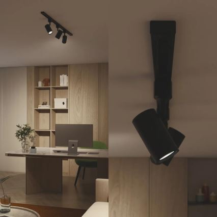 Philips - LED RGBW prigušiva spot svjetiljka za tračni sustav EASYLINK HUE 3xGU10/4,7W/230V 2200-6500K 1m crna