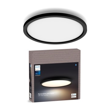 Philips - LED prigušivo stropno svjetlo Hue AURELLE LED/21W/230V 2200-6500K promjer 39,5 cm crno