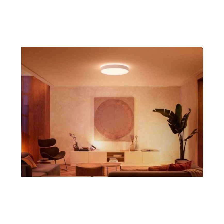 Philips - LED prigušiva stropna svjetiljka Hue LED/48W/230V 2200-6500K promjer 551 mm bijela + daljinski upravljač