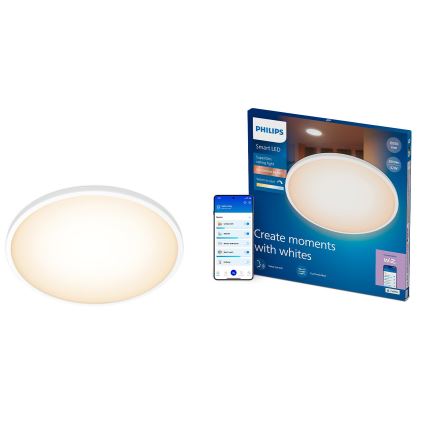 Philips - LED prigušivo stropno svjetlo SUPERSLIM LED/32W/230V 2700-6500K Wi-Fi