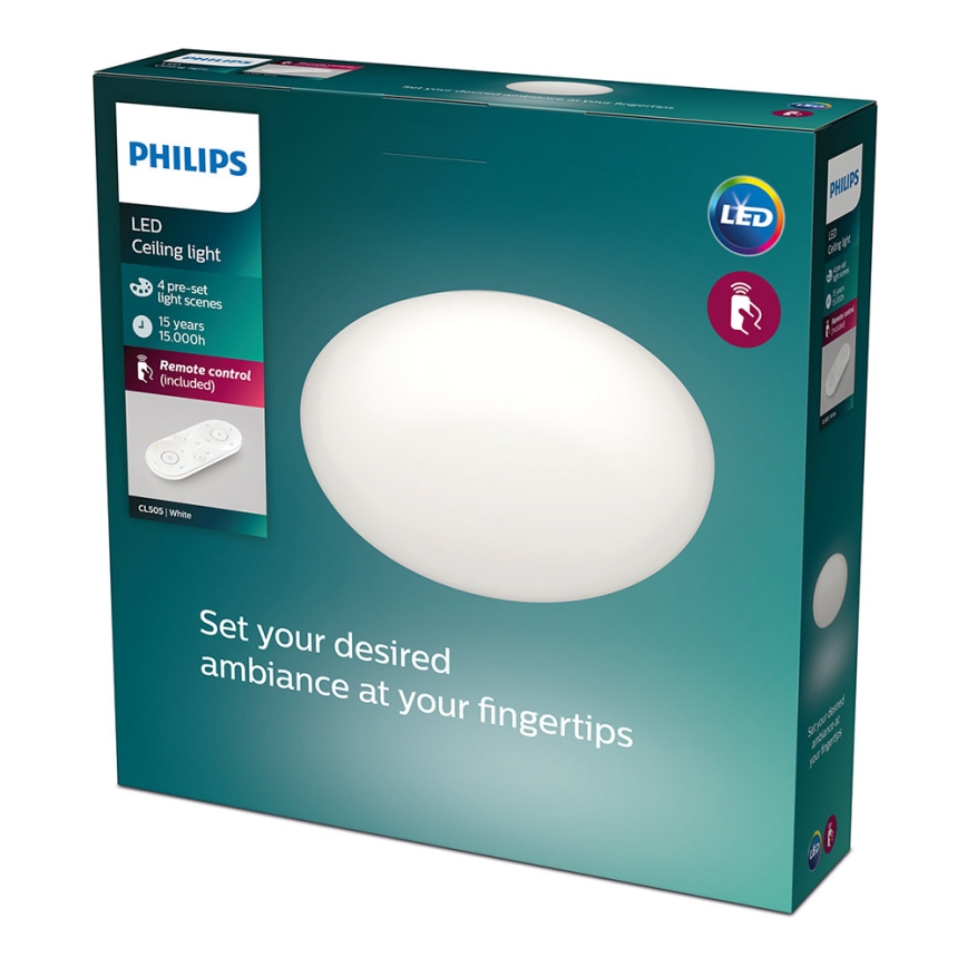 Philips - Prigušivo LED stropno svjetlo LED/23W/230V + daljinski upravljač