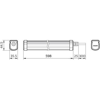 Philips - LED Radna svjetiljka PROJECTLINE LED/17W/230V IP65