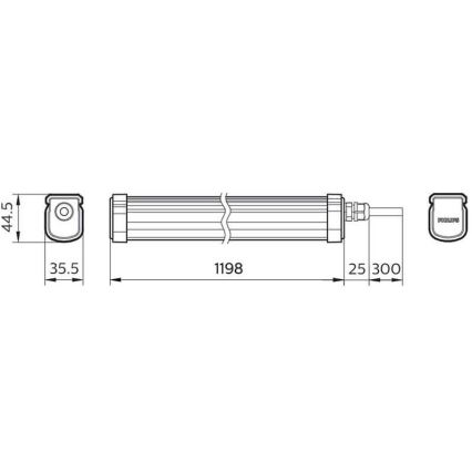 Philips - LED Radna svjetiljka PROJECTLINE LED/34W/230V IP65