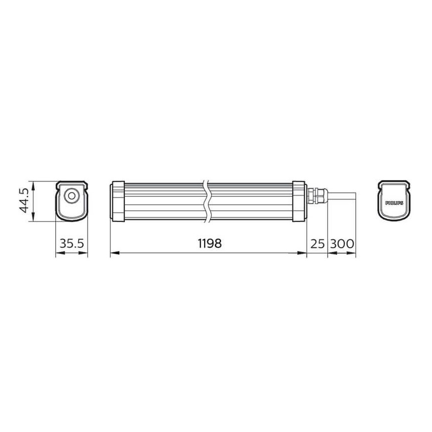Philips - LED Radna svjetiljka PROJECTLINE LED/34W/230V IP65