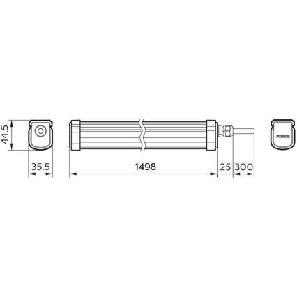 Philips - LED Radna svjetiljka PROJECTLINE LED/54W/230V IP65