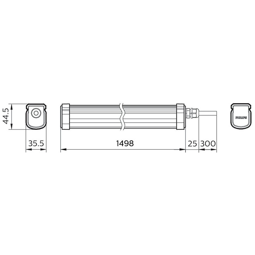 Philips - LED Radna svjetiljka PROJECTLINE LED/54W/230V IP65