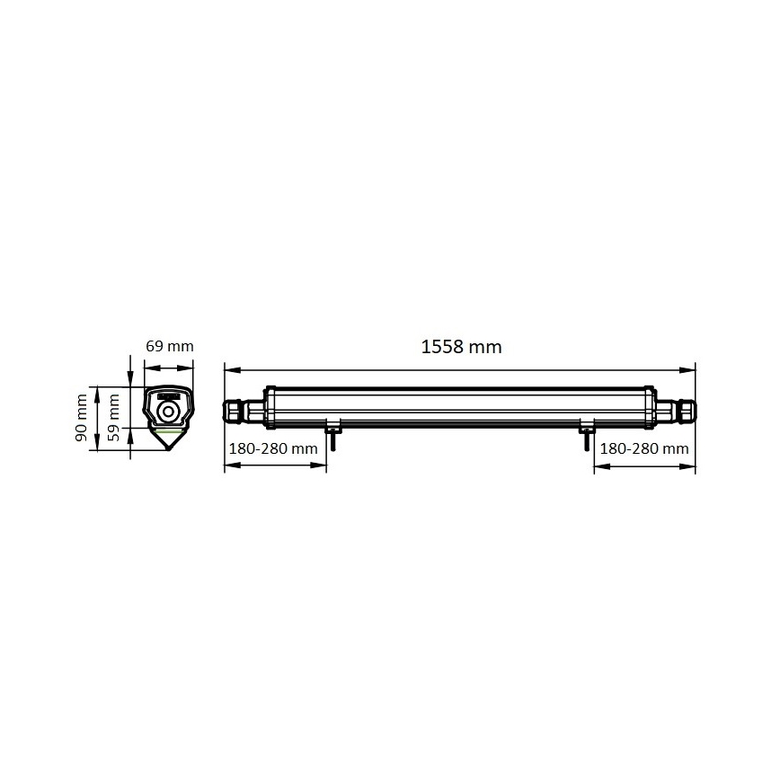 Philips - LED Radna svjetlosna cijev LED/46W/230V IP66 4000K