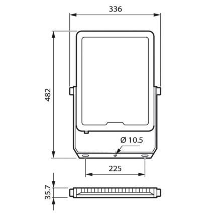 Philips - LED Reflektor LED/200W/230V 4000K IP65