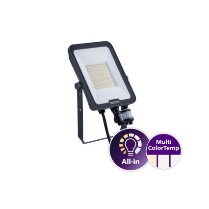 Philips - LED reflektor s detektorom pokreta i sumraka LEDINAIRE ALL-IN LED/50W/230V 3000/4000/6500K IP65